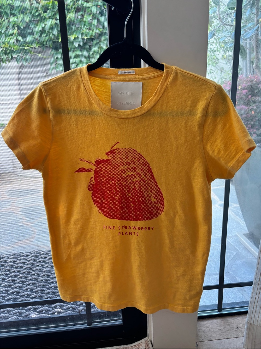 Mother Graphic Tee with Strawberry Print